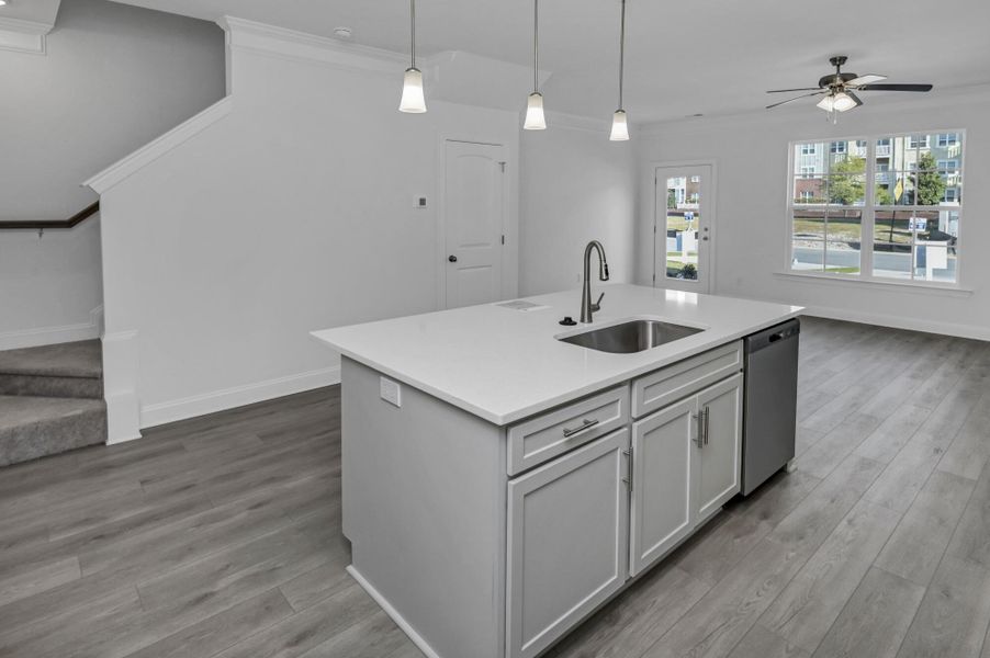 Furnished interior view inside a new home in Lake Carolina Townhomes, Columbia (Image 14).
