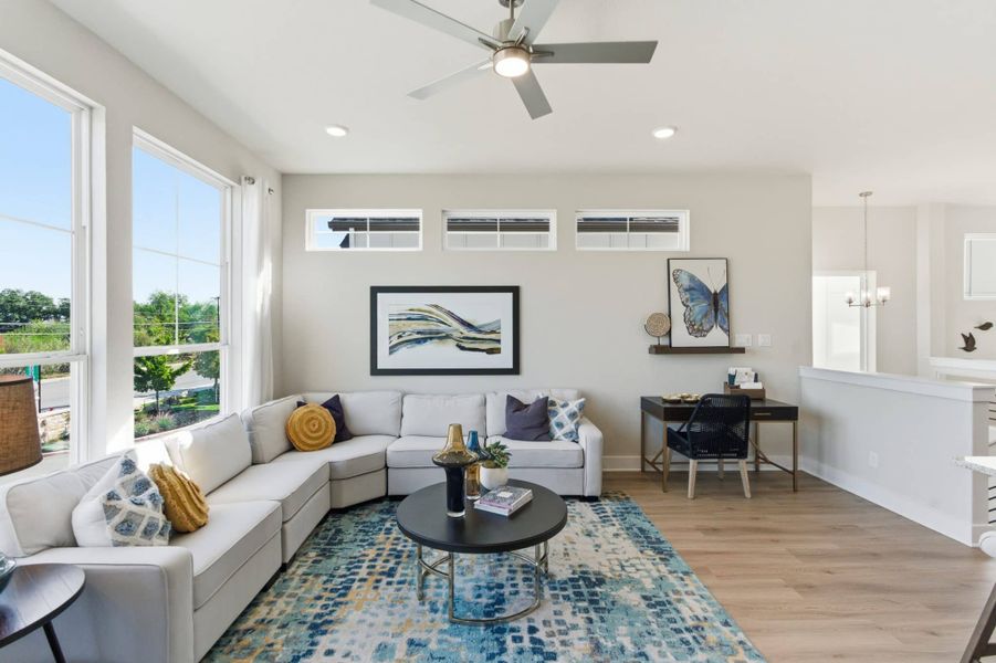 Furnished interior view inside a new home in Rose Hill, San Antonio (Image 18).