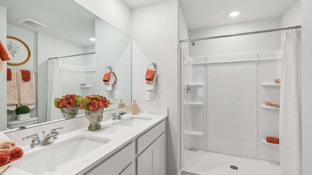 Furnished interior view inside a new home in Settlement at Salamander, North Charleston (Image 17).