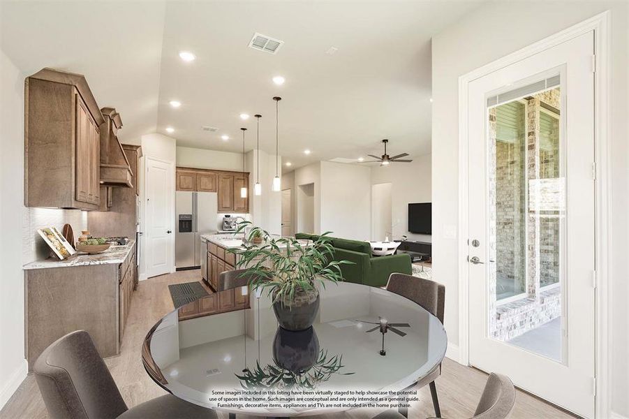 Furnished interior view inside a new home in Eagle Glen 50, Alvarado (Image 20).