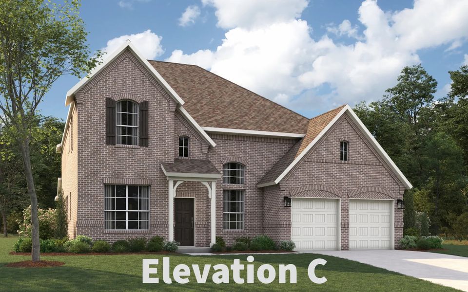 Front exterior of a home in the River Ranch community, located in Van Alstyne, TX (Image 16).