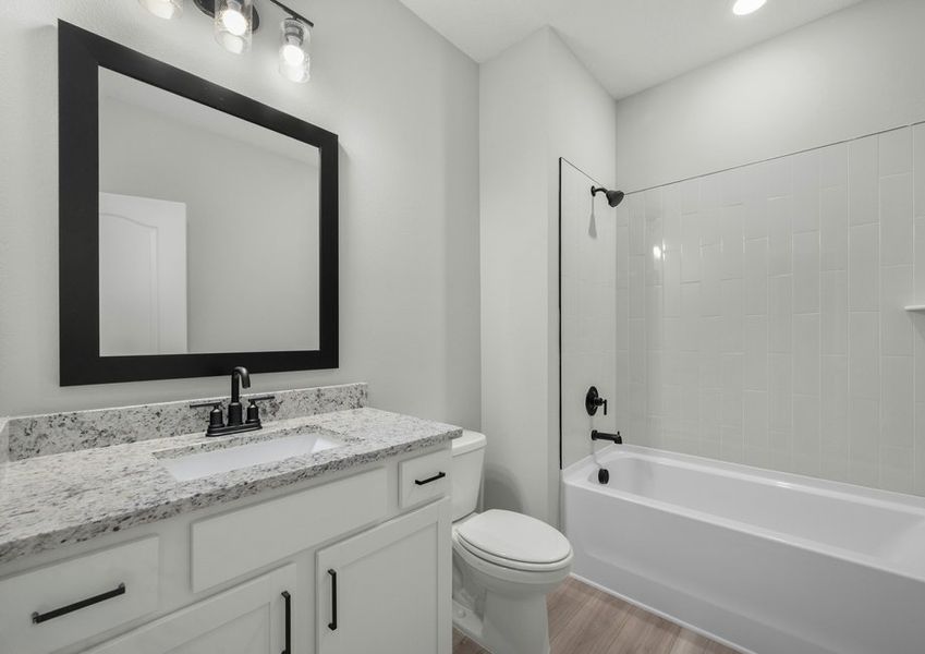 Another secondary bathroom located in the second level of the Toho plan.