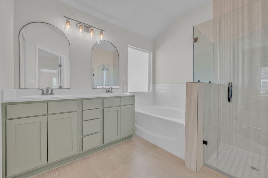 Representative furnished interior of a home built from the The Monica – 2012SSC by Saratoga Homes in Paseo Del Este, El Paso (Image 18).