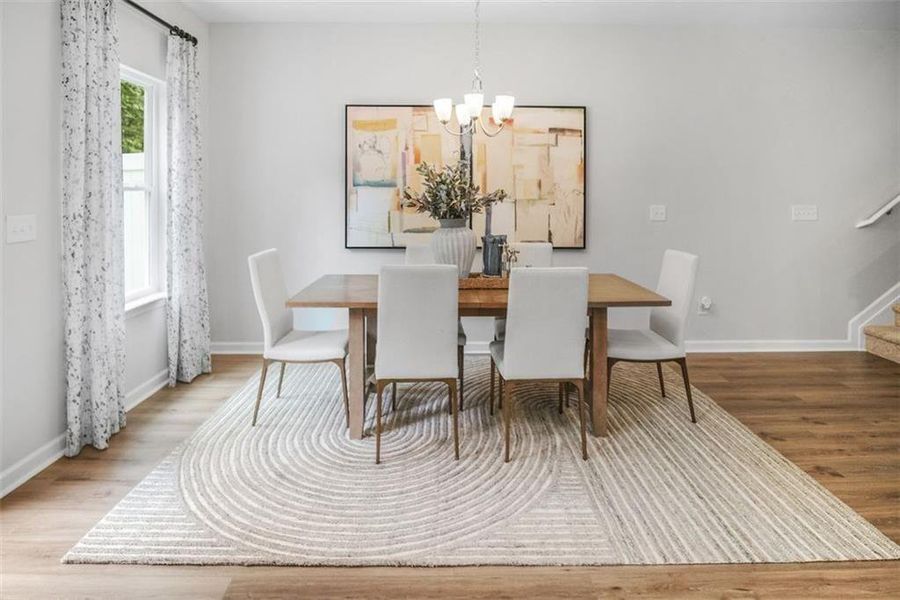 Furnished interior view inside a new home in Fuller Station, Loganville (Image 24).
