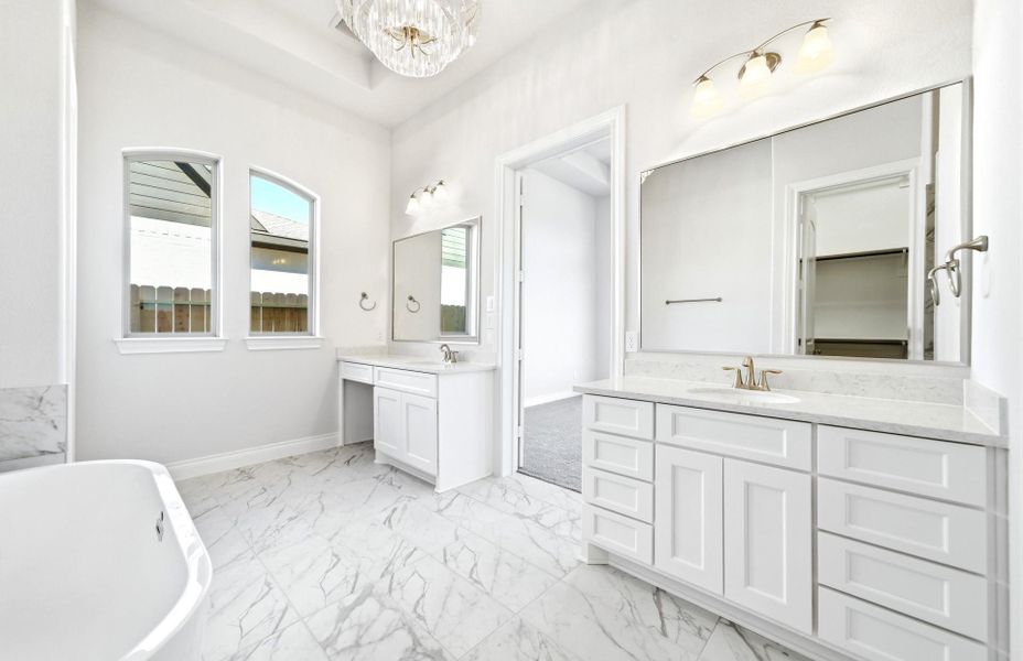 Furnished interior view inside a new home in The Highlands 55′, Porter (Image 9).