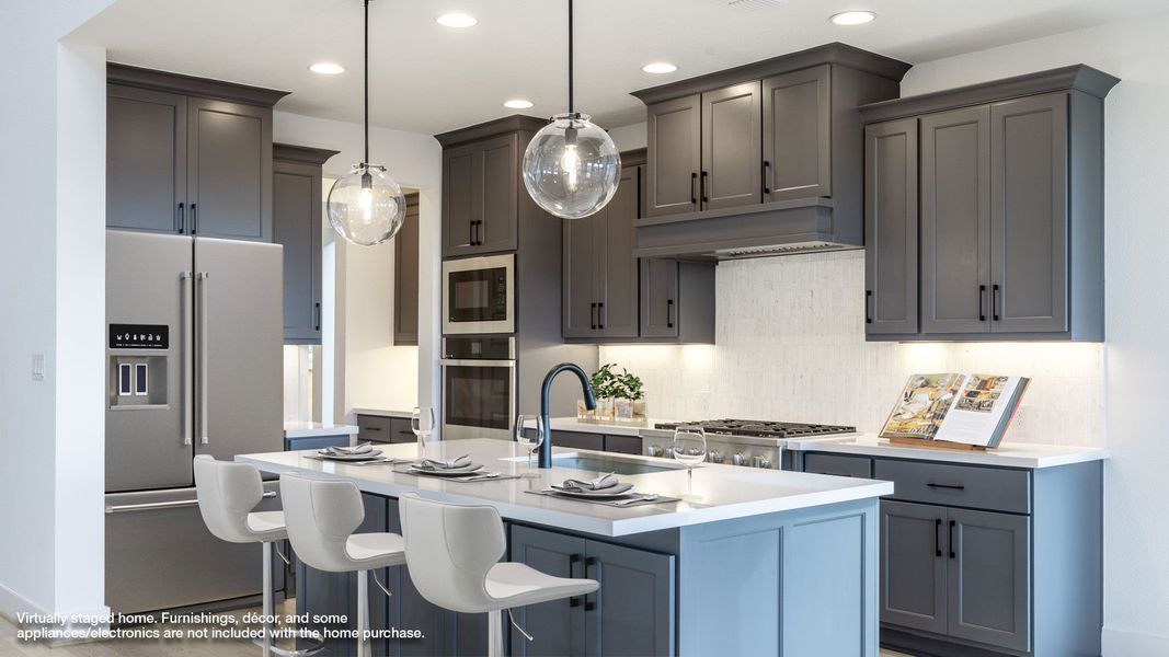 Furnished interior view inside a new home in Palmera Ridge 60', Leander (Image 3).