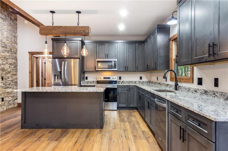 Furnished interior view inside a new home in , Ellijay (Image 7).