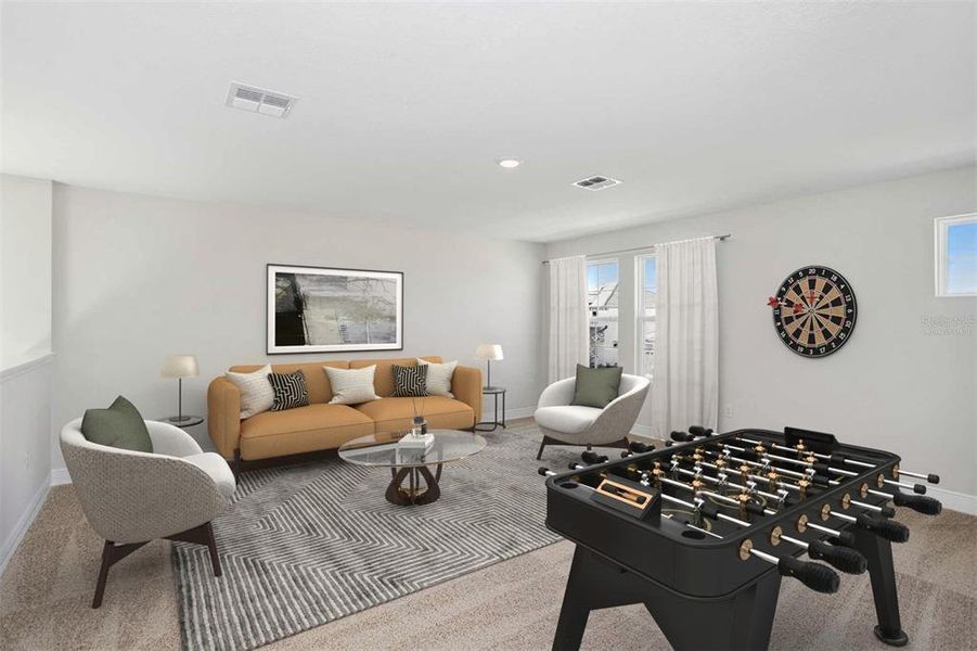 Furnished interior view inside a new home in Pasadena Woods, Dade City (Image 11).