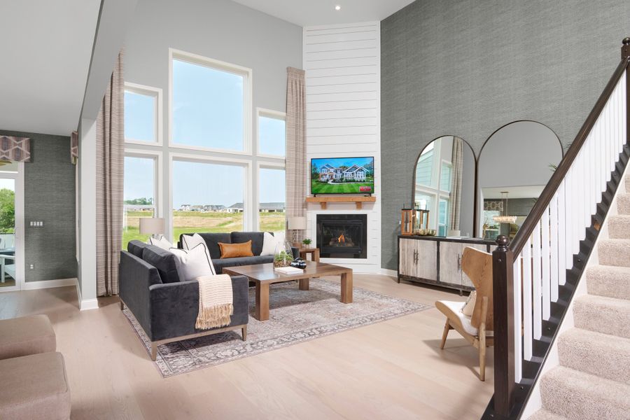Representative furnished interior of a home built from the Clay by Fischer Homes in Leeland Farms, Fuquay Varina (Image 33).