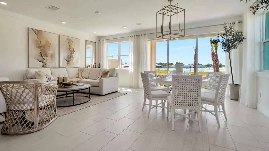 Furnished interior view inside a new home in Lagoon Residences at Epperson, Wesley Chapel (Image 5).