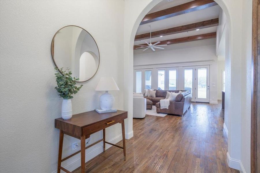 Furnished interior view inside a new home in Bella Crossing, Fort Worth (Image 27).