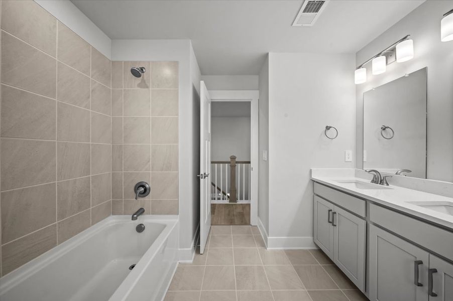 Furnished interior view inside a new home in Cedar Shoals - Signature Collection, Piedmont (Image 8).