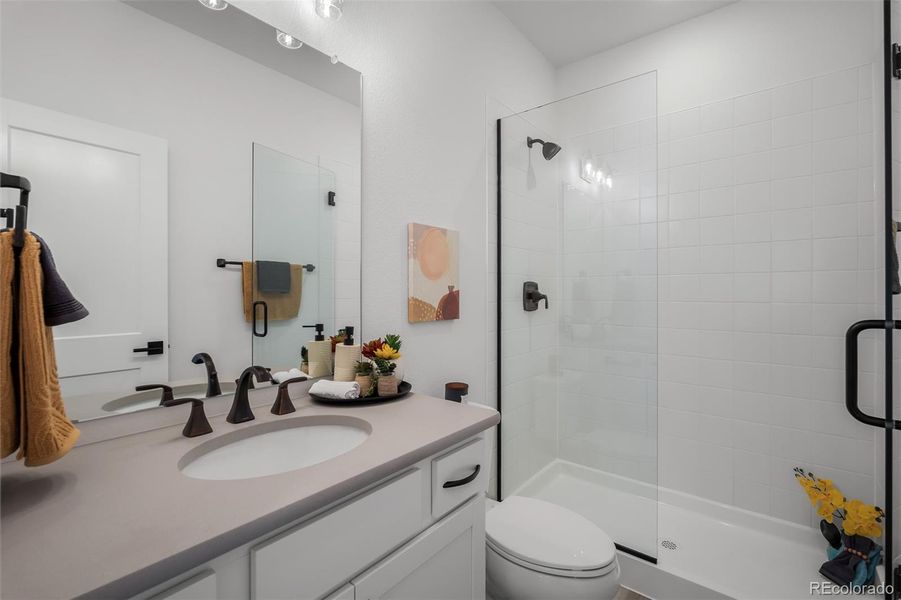 Furnished interior view inside a new home in Revel Crossing at Wolf Ranch - The Panorama Collection, Colorado Springs (Image 9).