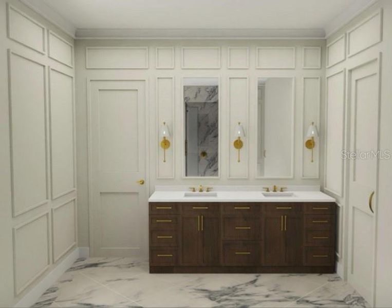 Furnished interior view inside a new home in , Orlando (Image 15). Furnished interior view inside a new home in , Orlando (Image 15).