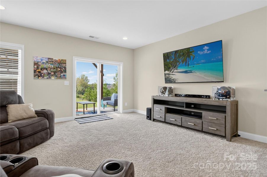 Basement finished and plumbed for another kitchen or wetbar Basement finished and plumbed for another kitchen or wetbar