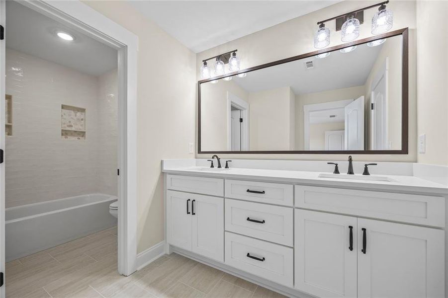 Furnished interior view inside a new home in , Monroe (Image 17).