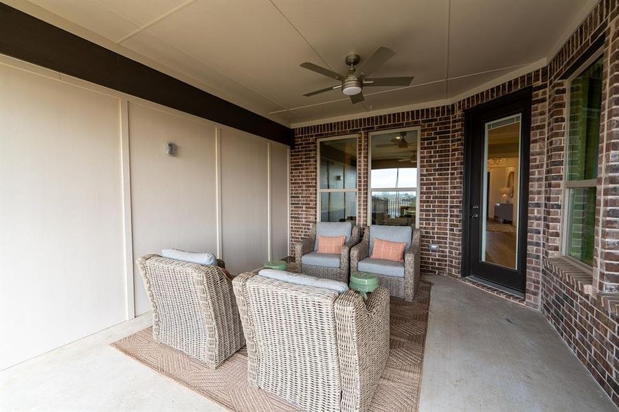 Exterior details and patio area of a home in , Little Elm (Image 21).