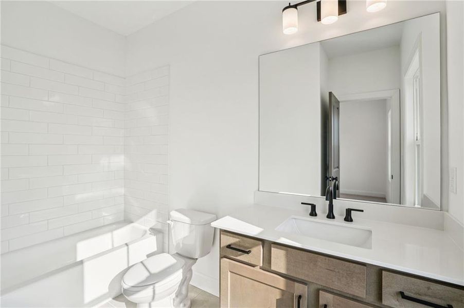 Furnished interior view inside a new home in Palisades Townhomes, Cumming (Image 14).