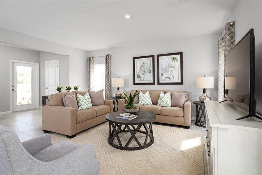 Representative furnished interior of a home built from the Sweet Bay by Ryan Homes in Touchstone, Lakeland (Image 10).