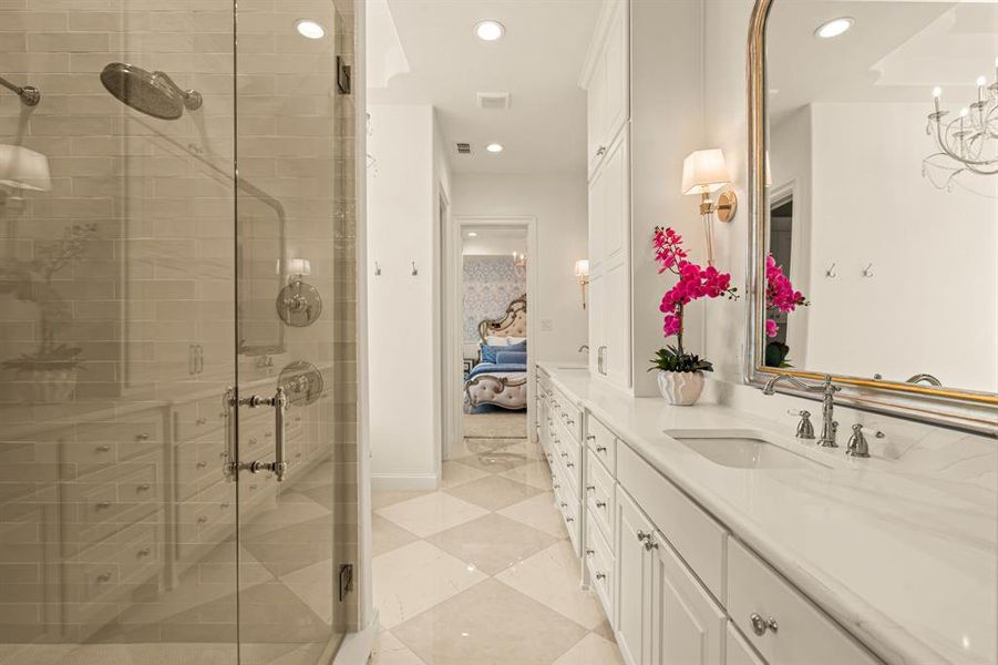 Furnished interior view inside a new home in , Aledo (Image 19).