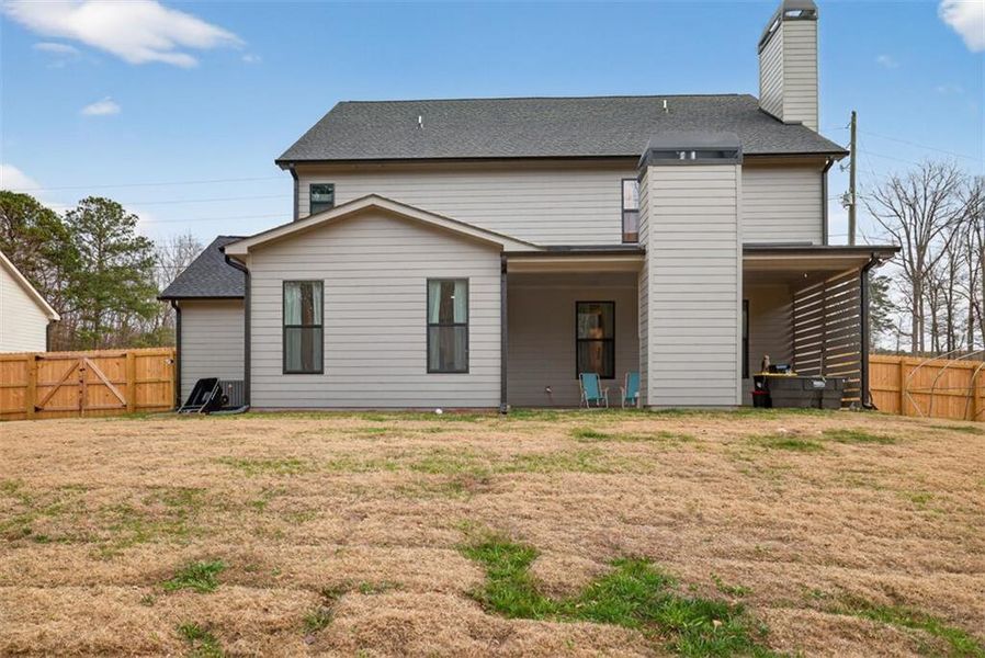 Exterior details and patio area of a home in , Winder (Image 27). Exterior details and patio area of a home in , Winder (Image 27).