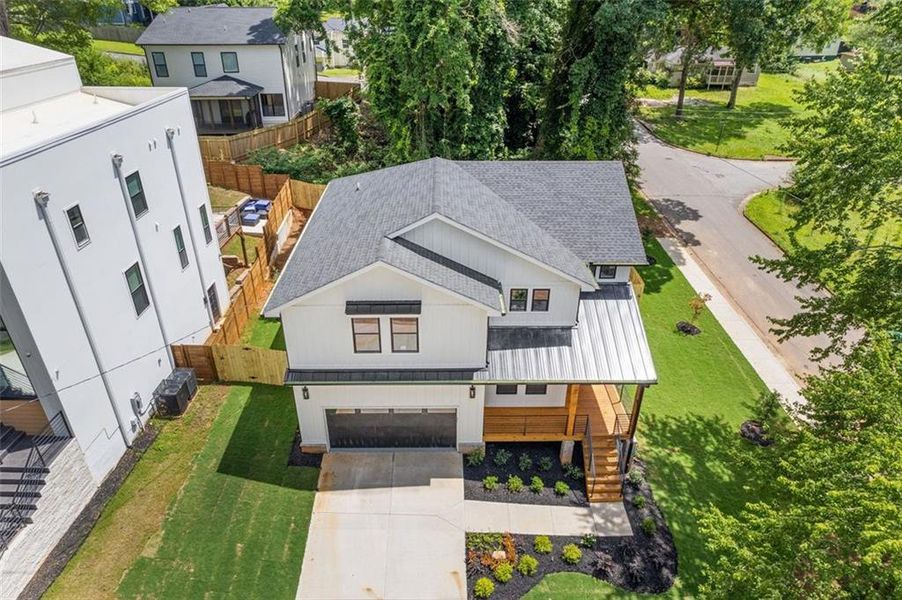 Front exterior of a new home in , Scottdale, GA, highlighting curb appeal (Image 30). Front exterior of a new home in , Scottdale, GA, highlighting curb appeal (Image 30).