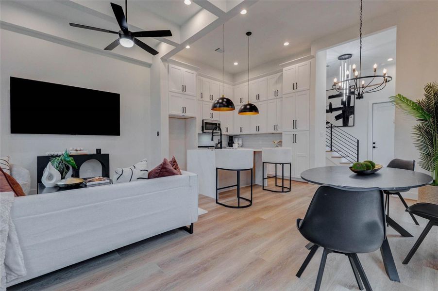 Furnished interior view inside a new home in , Houston (Image 18). Furnished interior view inside a new home in , Houston (Image 18).