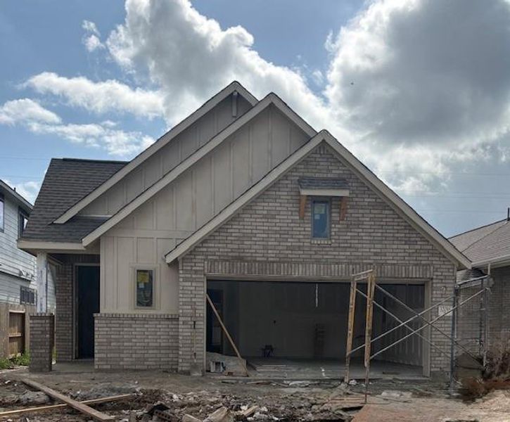 In-progress construction of a new home in The Meadows at Imperial Oaks, Spring, TX (Image 6).