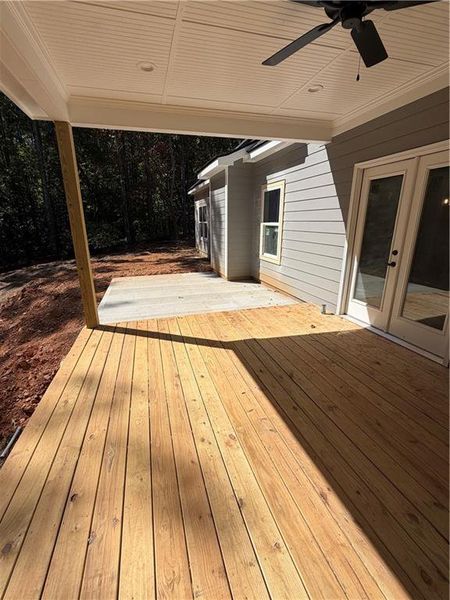 Exterior details and patio area of a home in , White (Image 3).