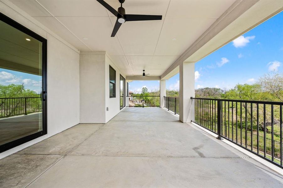 Exterior details and patio area of a home in The Resort on Eagle Mt. Lake, Fort Worth (Image 4).