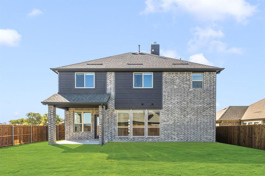 Exterior details and patio area of a home in Meadow Vista 60-65, Anna (Image 23). Exterior details and patio area of a home in Meadow Vista 60-65, Anna (Image 23).