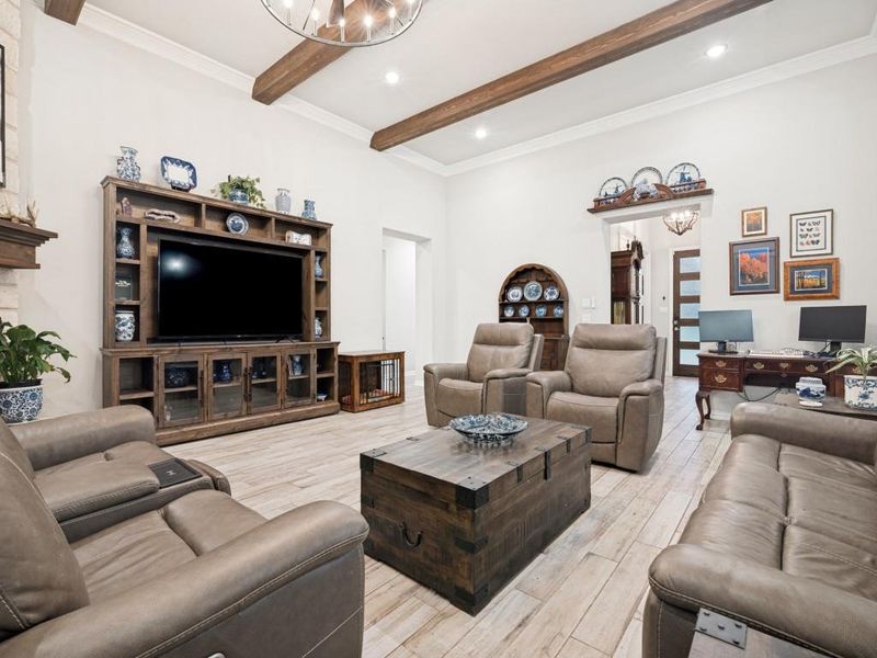 Furnished interior view inside a new home in Vista Oaks Estates, Royse City (Image 8).