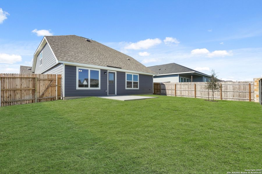 Exterior details and patio area of a home in Swenson Heights, Seguin (Image 4). Exterior details and patio area of a home in Swenson Heights, Seguin (Image 4).