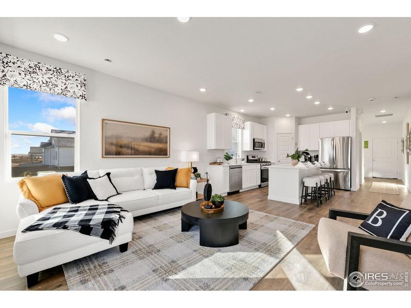 Furnished interior view inside a new home in Sage Meadows, Wellington (Image 9).