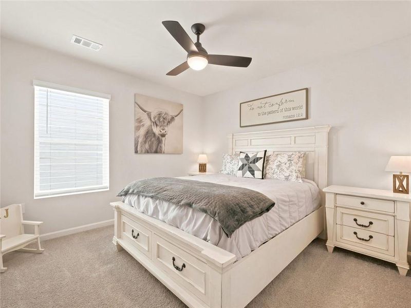 Furnished interior view inside a new home in Rolling Meadows, Jasper (Image 15). Furnished interior view inside a new home in Rolling Meadows, Jasper (Image 15).