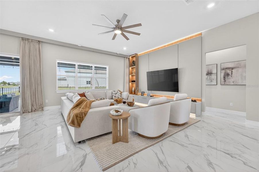 Furnished interior view inside a new home in , Orlando (Image 7).