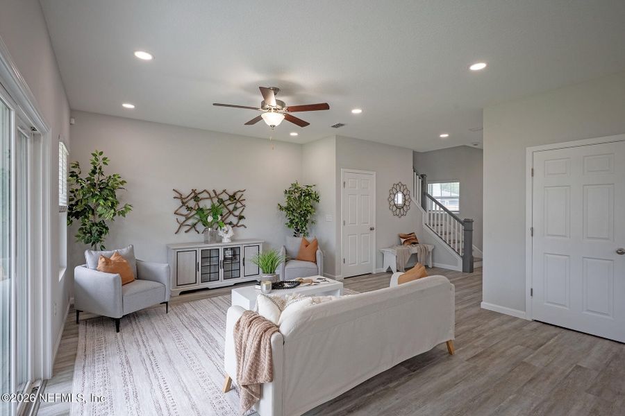 Furnished interior view inside a new home in , Jacksonville (Image 8). Furnished interior view inside a new home in , Jacksonville (Image 8).