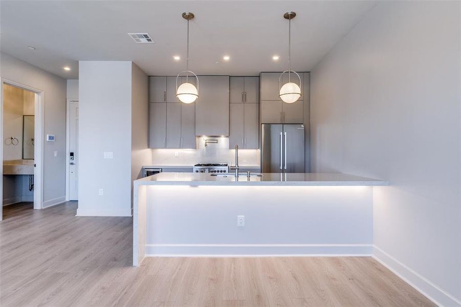 Furnished interior view inside a new home in , Dallas (Image 5).