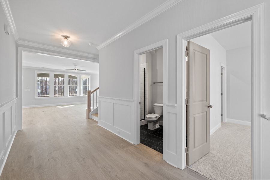 Representative unfurnished interior of a home built from the The Hampton by RobuckHomes in Baylee Ridge, Selma (Image 147).