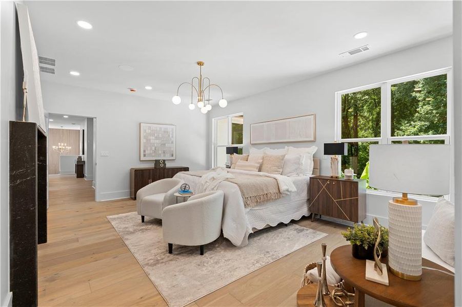 Furnished interior view inside a new home in , Atlanta (Image 67). Furnished interior view inside a new home in , Atlanta (Image 67).