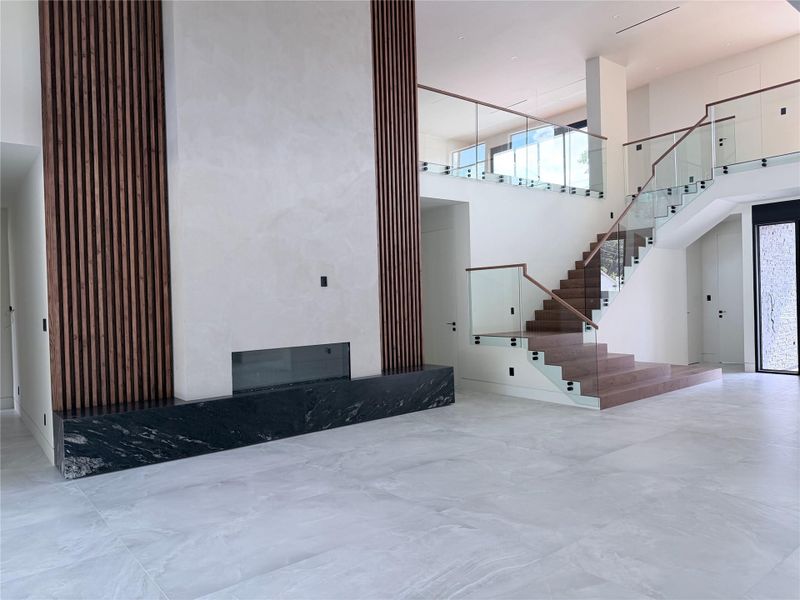 Living room accent wall