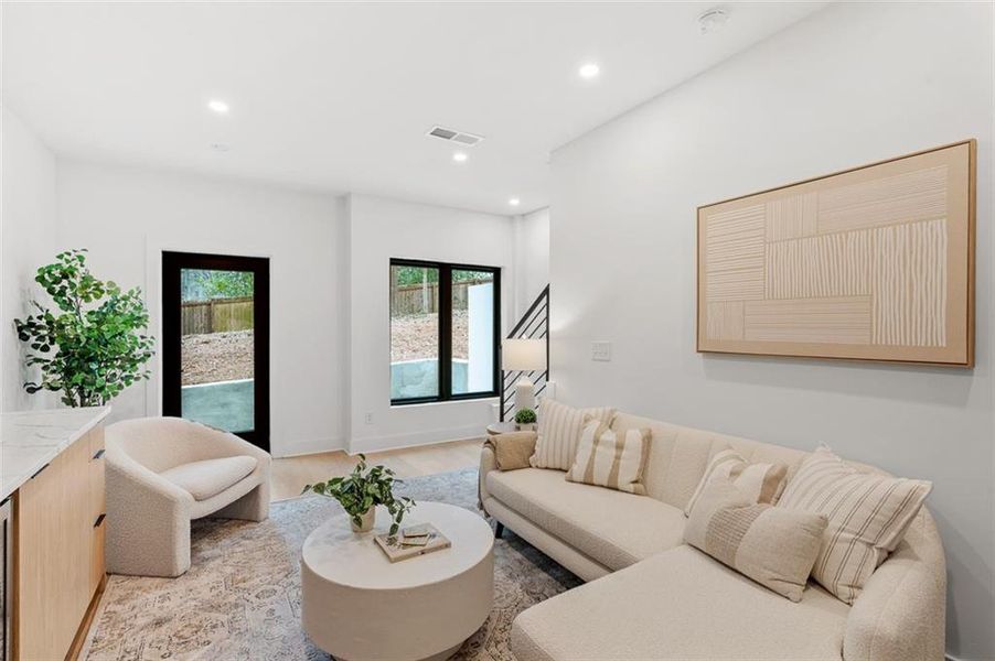 Furnished interior view inside a new home in , Atlanta (Image 8).