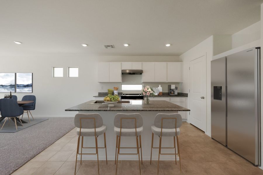 Furnished interior view inside a new home in Cross Creek Ranch, Coolidge (Image 7).