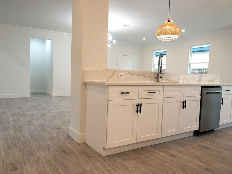 Furnished interior view inside a new home in , Cleveland (Image 10).