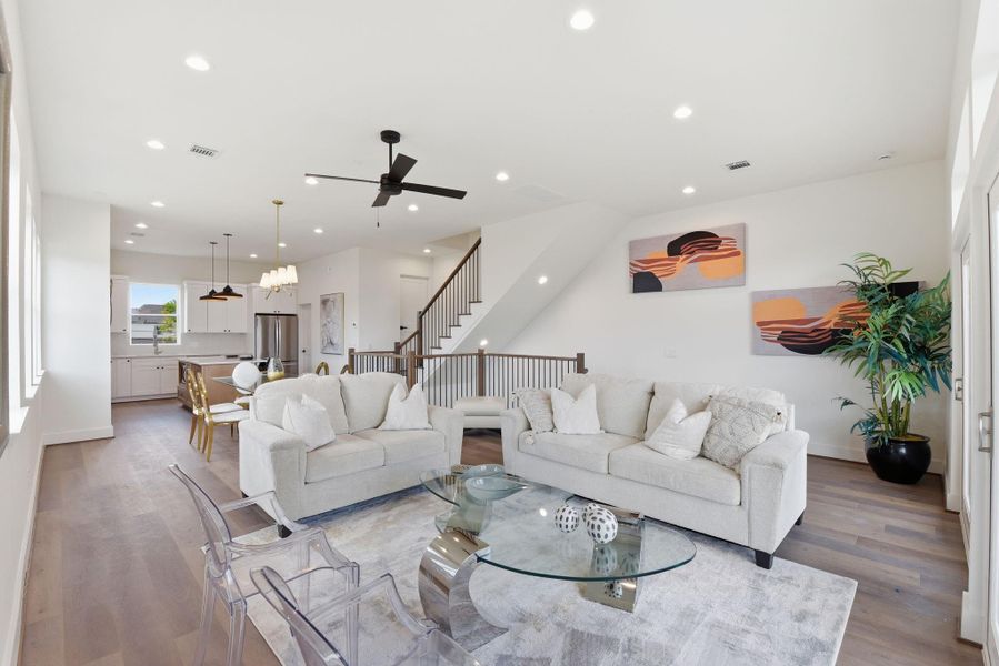 Furnished interior view inside a new home in , Houston (Image 17).