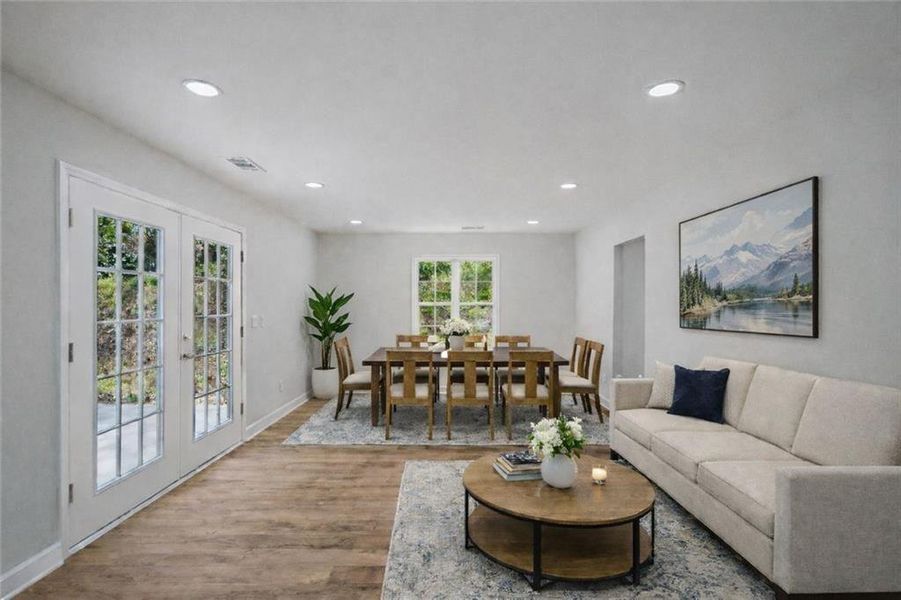 Furnished interior view inside a new home in , Grayson (Image 16).