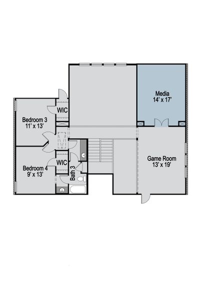 2D floor plan layout of this home in Cambridge Crossing, Celina, TX (Image 31). 2D floor plan layout of this home in Cambridge Crossing, Celina, TX (Image 31).