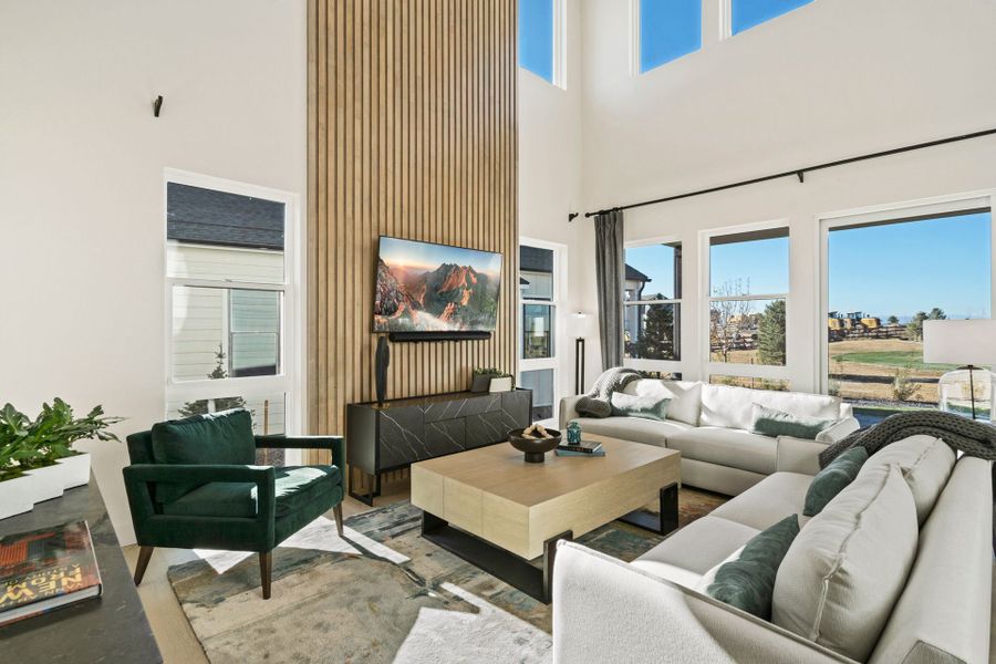 Representative furnished interior of a home built from the 4 by Trumark Homes in Festival at RainDance, Windsor (Image 28).