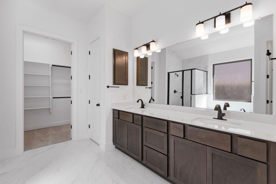 Primary Bath retreat with dual vanities