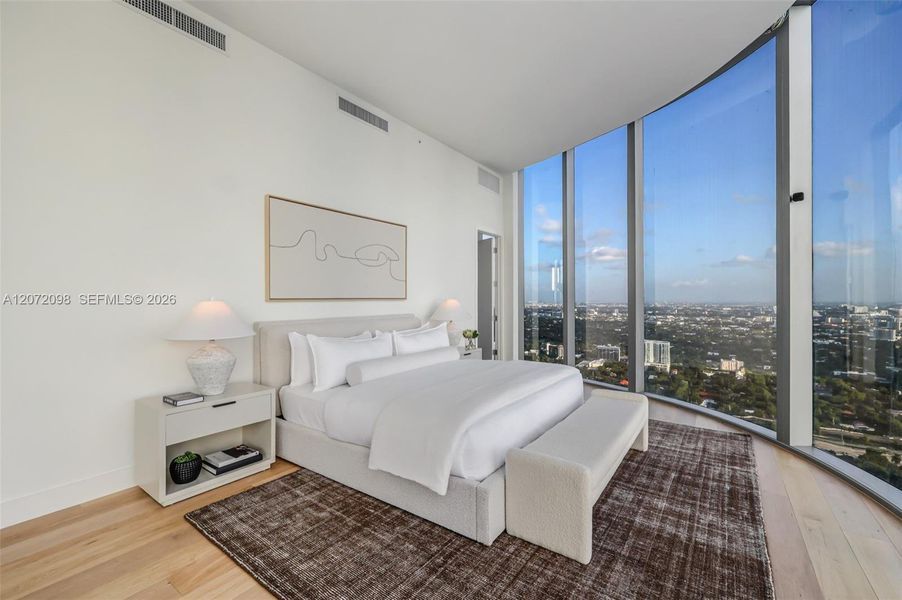 Furnished interior view inside a new home in , Miami (Image 10).